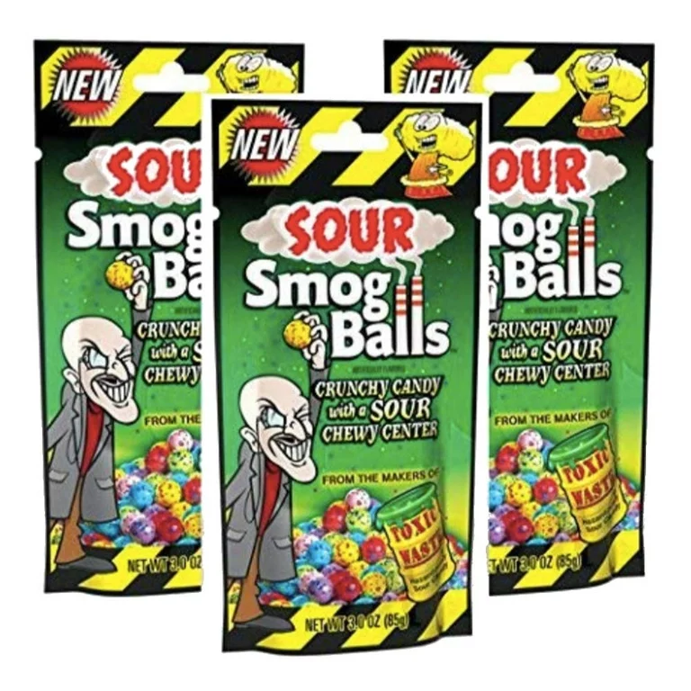 Toxic Waste Sour Smog Balls 3 Oz,SooSweetShop.ca