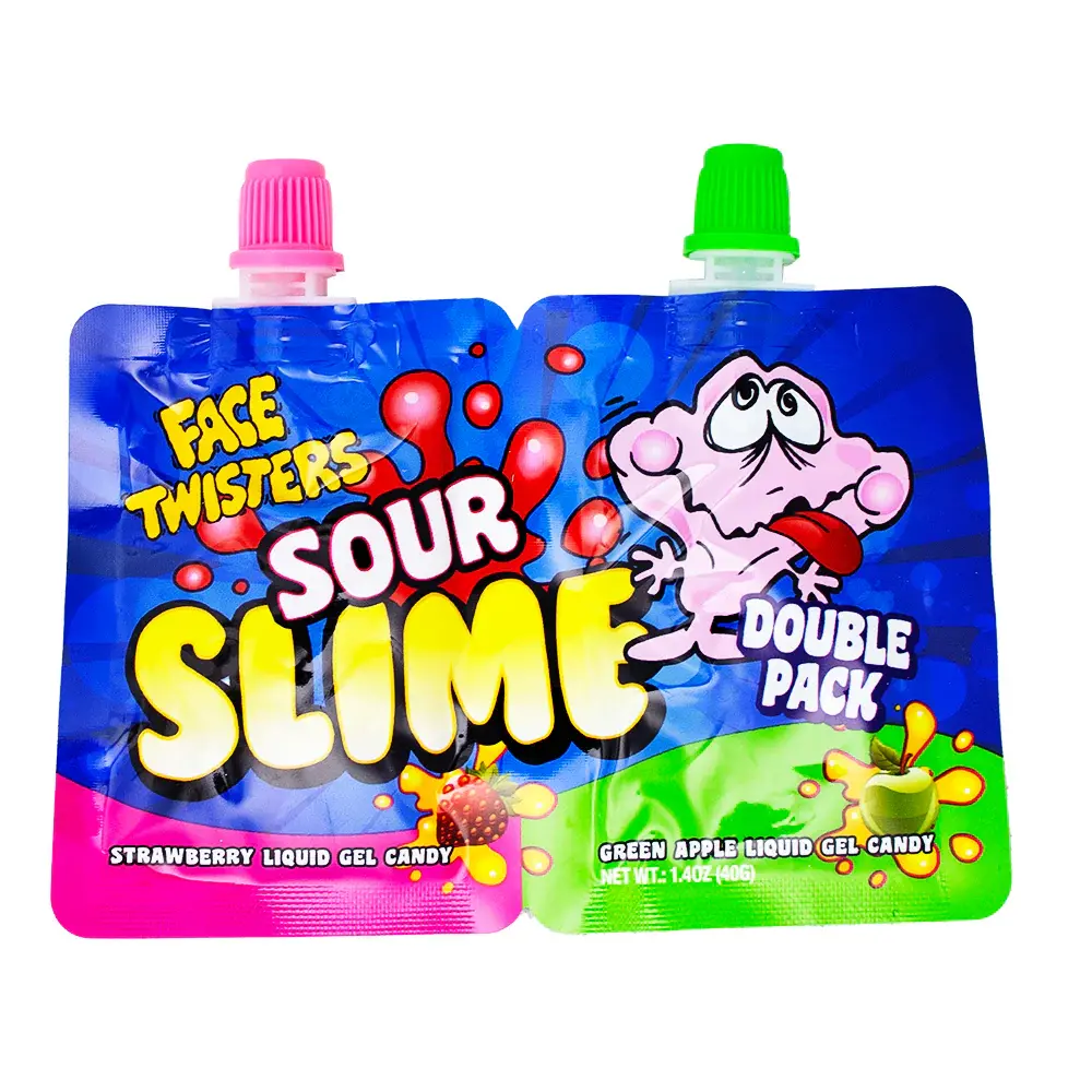 Face Twisters Sour Slime Double Pack,SooSweetShop.ca