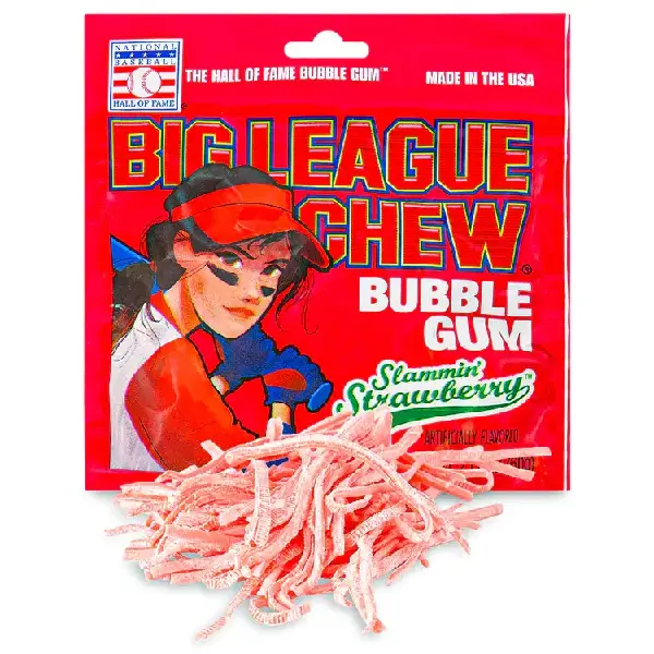 Big League Chew Girl Strawberry, Canadian Online Candy and Stuffed Animal Shop, SooSweet Shop DBA Sweet Factory