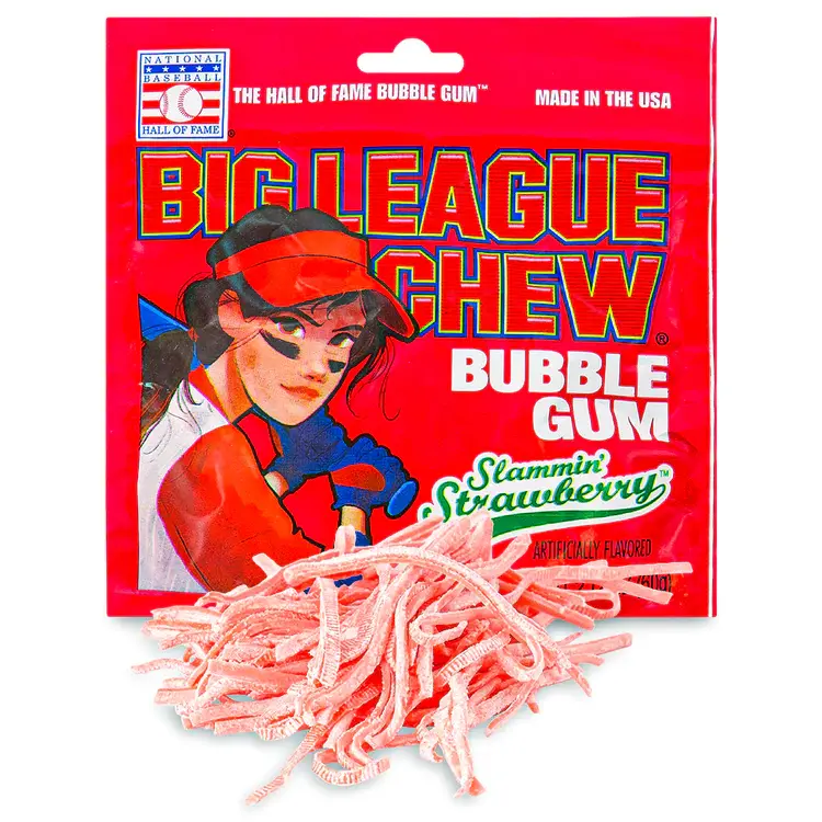 Big League Chew Girl Strawberry,SooSweetShop.ca