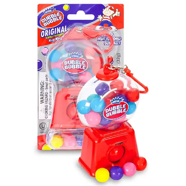 Kidsmania Dubble Bubble Dispenser Keychain, Canadian Online Candy and Stuffed Animal Shop, SooSweet Shop DBA Sweet Factory