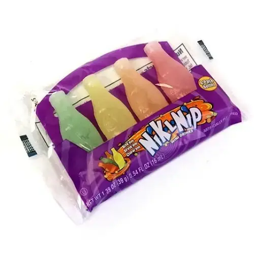 Nik L Nip Wax Bottle Candy Drinks 4 packs, Canadian Online Candy and Stuffed Animal Shop, SooSweet Shop DBA Sweet Factory