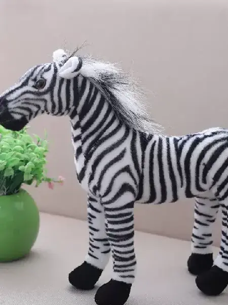 Simulation Zebra Doll Plush Toy 30cm, Canadian Online Candy and Stuffed Animal Shop, SooSweet Shop DBA Sweet Factory