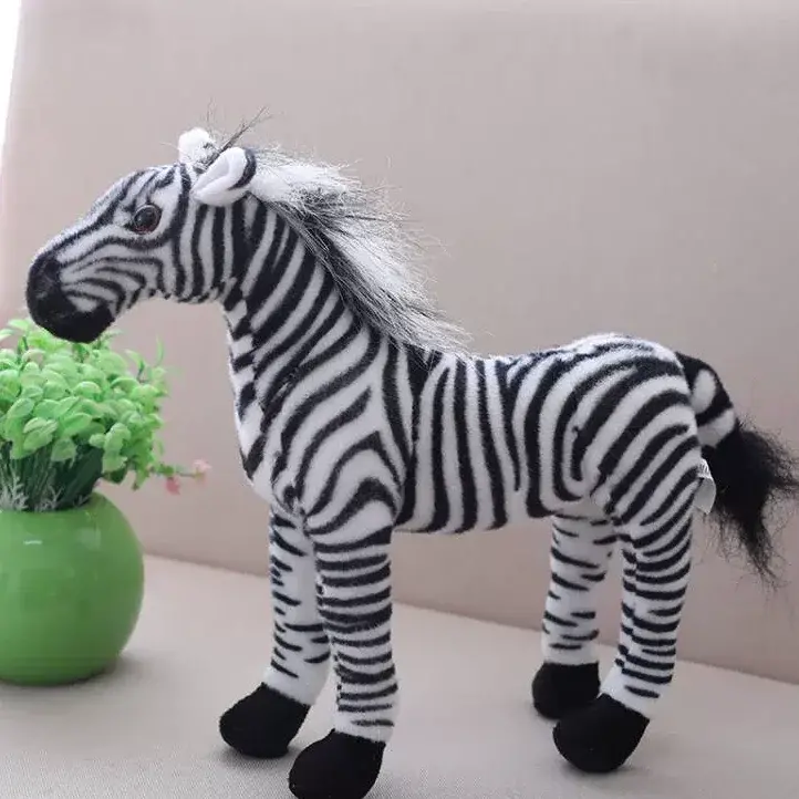 Simulation Zebra Doll Plush Toy 30cm,SooSweetShop.ca