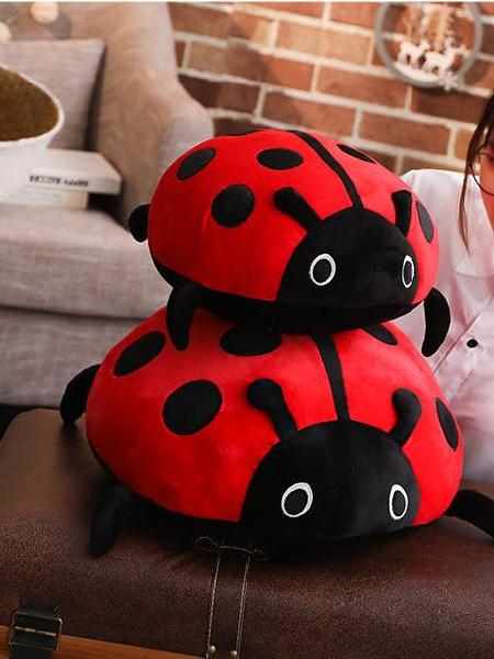 Seven-spot ladybug doll children's soothing pillow doll 40cm, Canadian Online Candy and Stuffed Animal Shop, SooSweet Shop DBA Sweet Factory