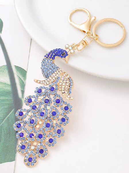 Creative and fashionable exquisite rhinestone peacock keychain, Canadian Online Candy and Stuffed Animal Shop, SooSweet Shop DBA Sweet Factory