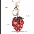 Cute Strawberry Metal Rhinestone Keychain Jewelry,SooSweetShop.ca