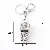 Exquisite rhinestone metal double-layer whistle keychain,SooSweetShop.ca