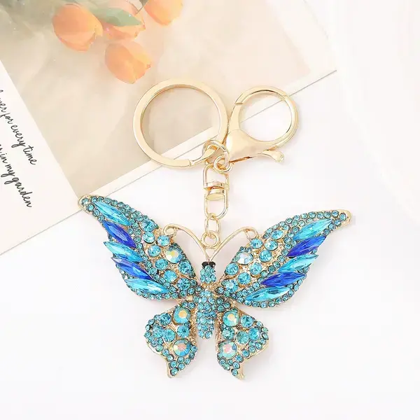 Fashion Crystal Rhinestone Butterfly Keychain, Canadian Online Candy and Stuffed Animal Shop, SooSweet Shop DBA Sweet Factory