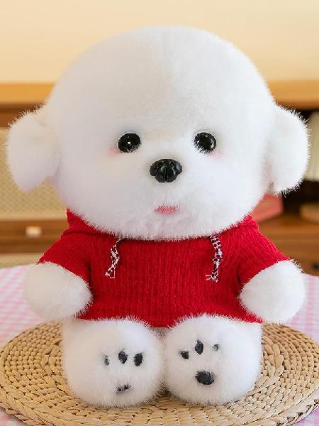 Super cute new Bichon Frise plush toy doll, Canadian Online Candy and Stuffed Animal Shop, SooSweet Shop DBA Sweet Factory