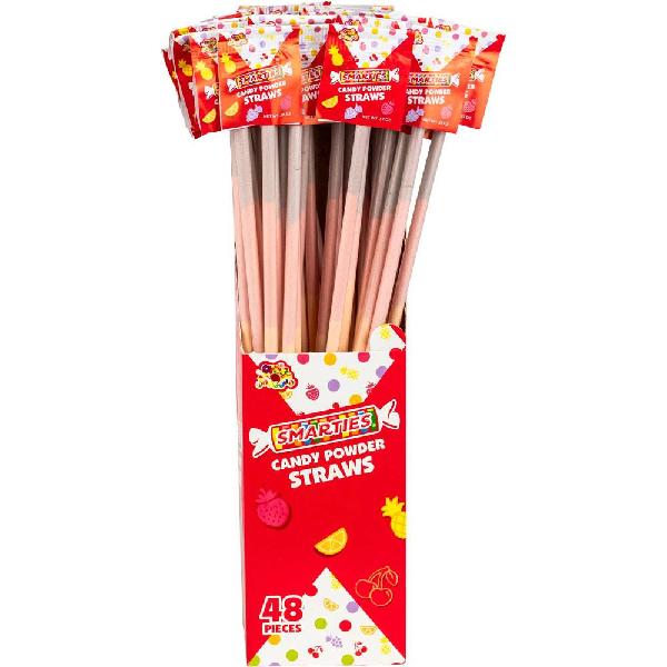 Smarties Candy Straws .37oz, Canadian Online Candy and Stuffed Animal Shop, SooSweet Shop DBA Sweet Factory