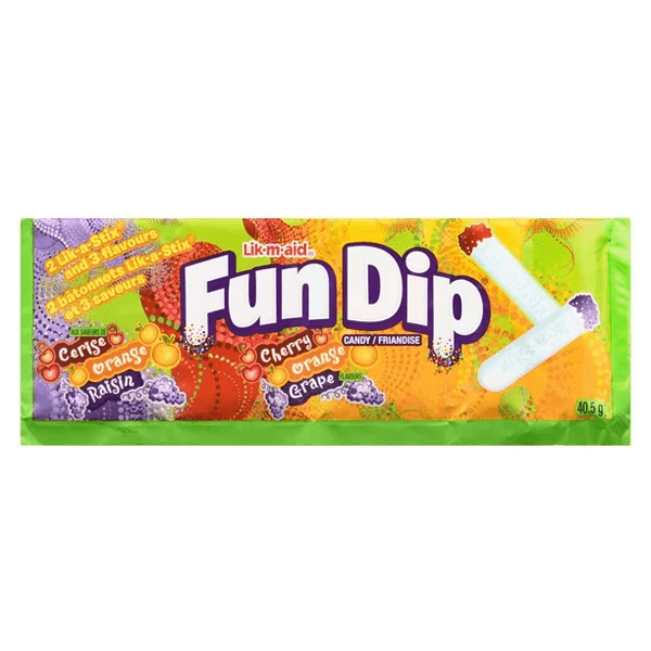 Lik M Aid Fun Dip 2 stix and 3 flavor,SooSweetShop.ca