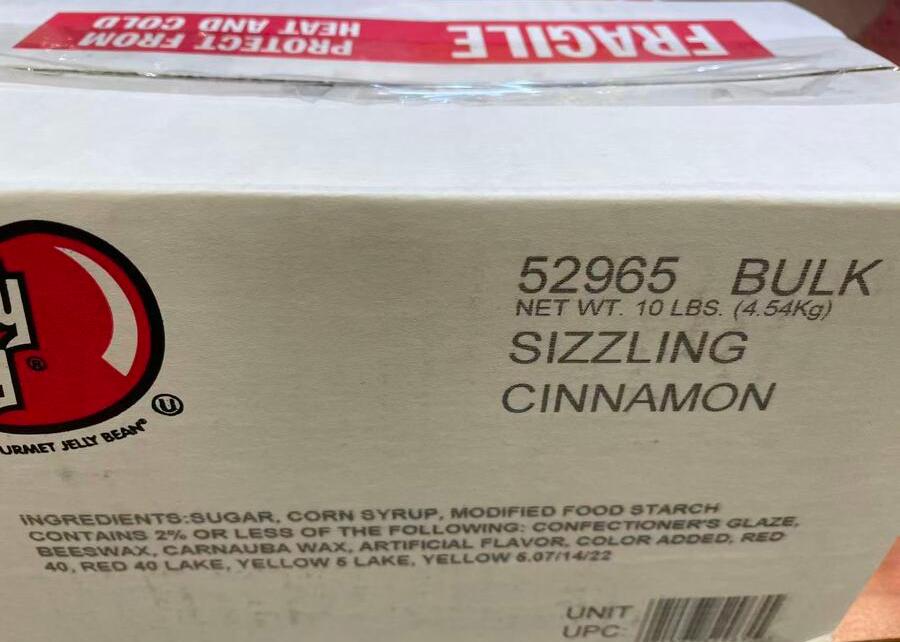 Jelly Belly Bean Sizzling Cinnamon,SooSweetShop.ca