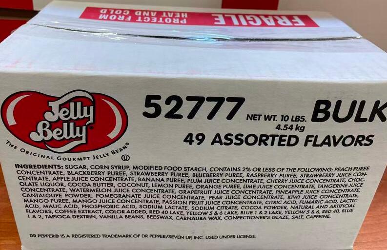 Ingredients of Jelly Belly Bean 49 Assorted Flavour,SooSweetShop.ca