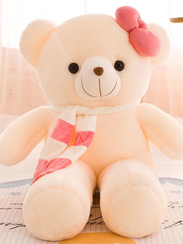 Large size new scarf teddy bear plush toy doll,SooSweetShop.ca