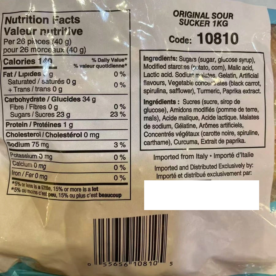 Bulk The Original Sour Sucker Sour Key,SooSweetShop.ca