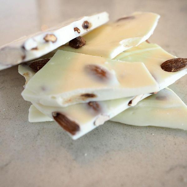White Chocolate Almond Bark, Canadian Online Candy and Stuffed Animal Shop, SooSweet Shop DBA Sweet Factory