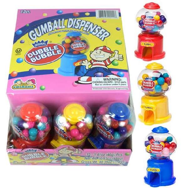 Double Bubble Mini Gumball Machines, Canadian Online Candy and Stuffed Animal Shop, SooSweet Shop DBA Sweet Factory