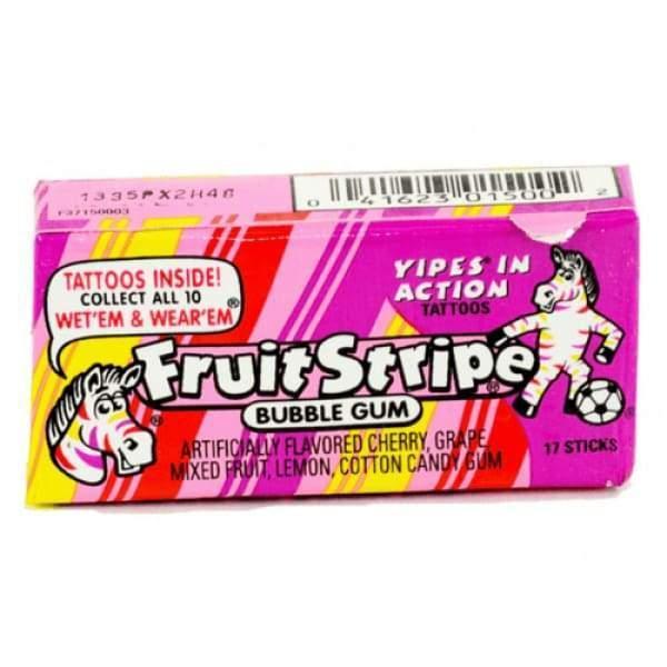 Fruit Stripes Purple Chewing Gum, Canadian Online Candy and Stuffed Animal Shop, SooSweet Shop DBA Sweet Factory