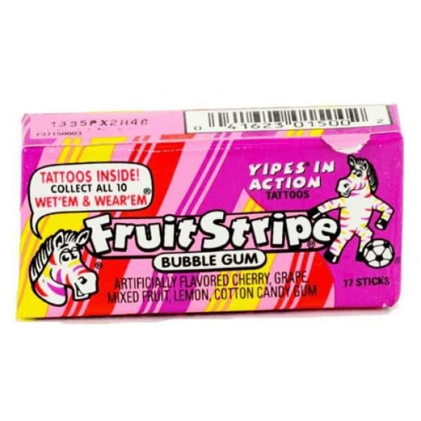 Fruit Stripes Purple Chewing Gum,SooSweetShop.ca