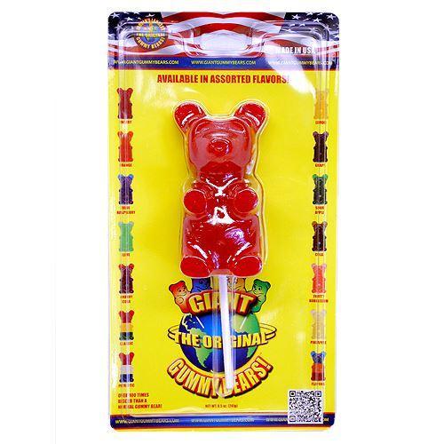 Giant Gummy Bear On a Stick 0.75lb, Canadian Online Candy and Stuffed Animal Shop, SooSweet Shop DBA Sweet Factory