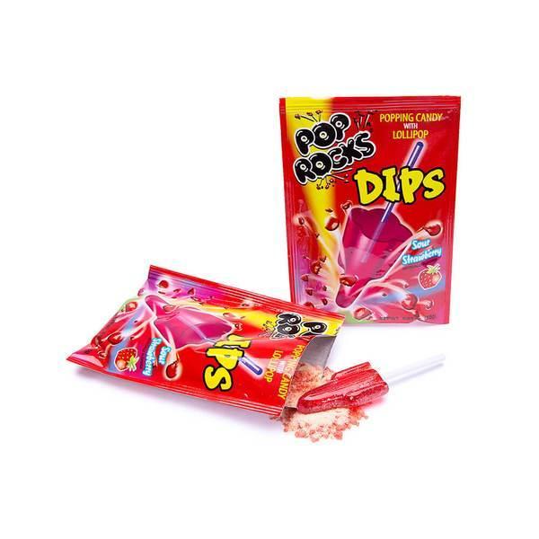 Pop Rocks Dips Sour Strawberry, Canadian Online Candy and Stuffed Animal Shop, SooSweet Shop DBA Sweet Factory