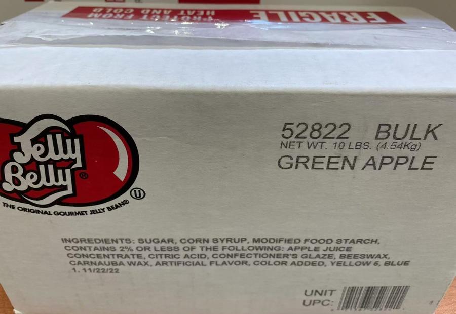 Jelly Belly Bean Green Apple,SooSweetShop.ca