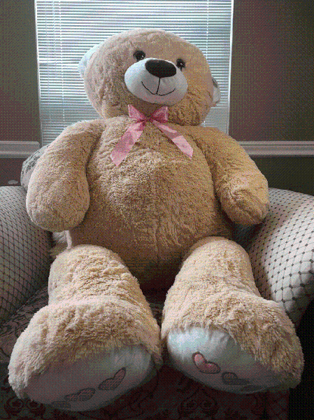 Jumbo Brown Teddy Bear 53 Inch, Canadian Online Candy and Stuffed Animal Shop, SooSweet Shop DBA Sweet Factory