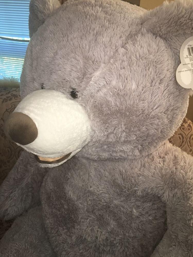 Jumbo Grey Teddy Bear 53 Inch,SooSweetShop.ca