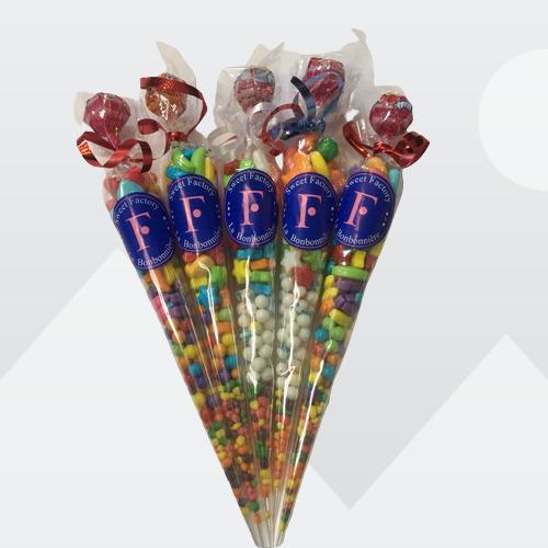 Candy Cone Gift Birthday Favors Goodie Bags Kid Party Favors 55g, Canadian Online Candy and Stuffed Animal Shop, SooSweet Shop DBA Sweet Factory