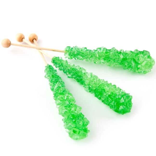 Rock Candy Sticks  lime,SooSweetShop.ca