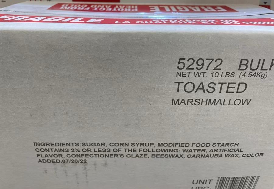 Ingredients of Jelly Bean Toasted Marshmallow,SooSweetShop.ca