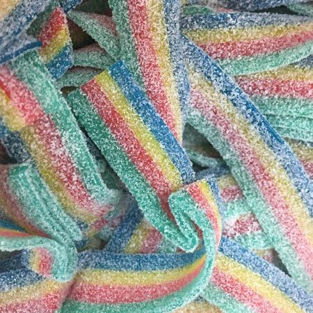 FINI Sour Rainbow Belts 2 Feet Long, Canadian Online Candy and Stuffed Animal Shop, SooSweet Shop DBA Sweet Factory