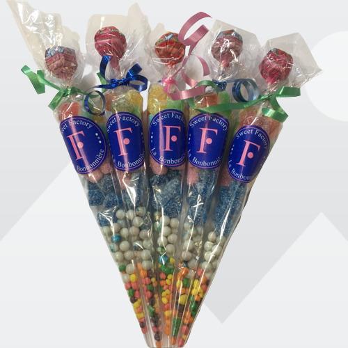 Candy Cone Gift Birthday Favors Goodie Bags Kid Party Favors 55g, Canadian Online Candy and Stuffed Animal Shop, SooSweet Shop DBA Sweet Factory