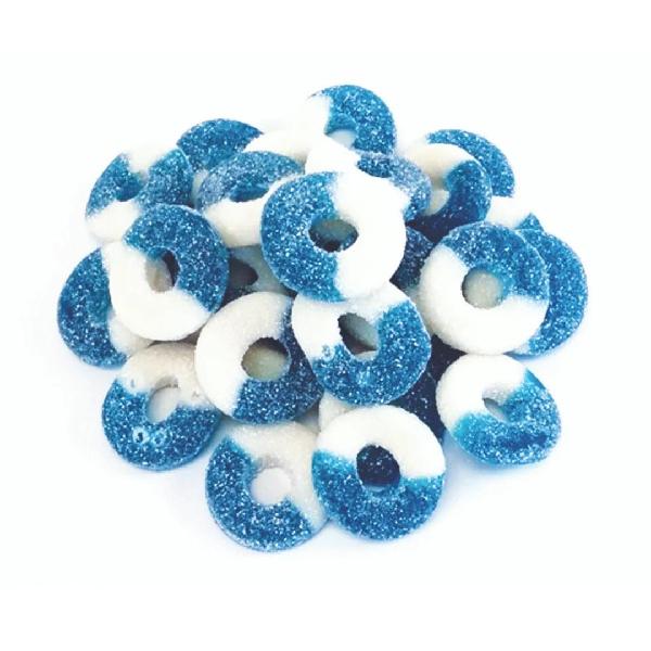 Sour Blue Raspberry Rings, Canadian Online Candy and Stuffed Animal Shop, SooSweet Shop DBA Sweet Factory