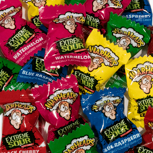 Warhead Extreme Sour Hard Candy Assorted Flavors,SooSweetShop.ca