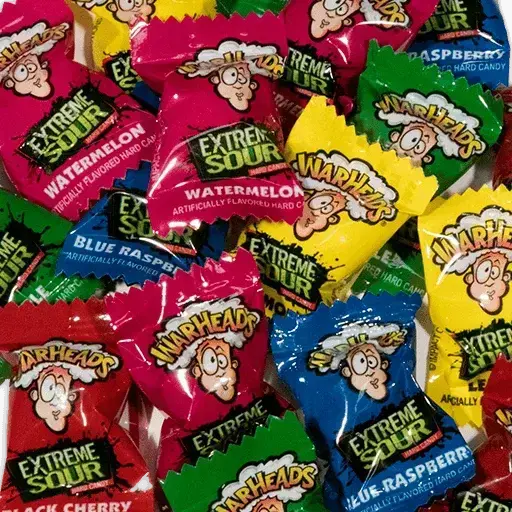 Warhead Extreme Sour Hard Candy Assorted Flavors, Canadian Online Candy and Stuffed Animal Shop, SooSweet Shop DBA Sweet Factory