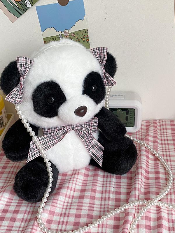 Fashion Cute Panda Plush Toy Shoulder Bag,SooSweetShop.ca