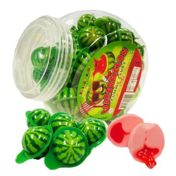 Smiley Kids Juice Filled Gummy Candy Watermelon, Canadian Online Candy and Stuffed Animal Shop, SooSweet Shop DBA Sweet Factory