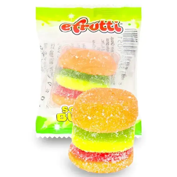 Efrutti Sour Gummi Burger,SooSweetShop.ca