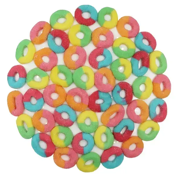 Sour Gummi Neon Rings, Canadian Online Candy and Stuffed Animal Shop, SooSweet Shop DBA Sweet Factory