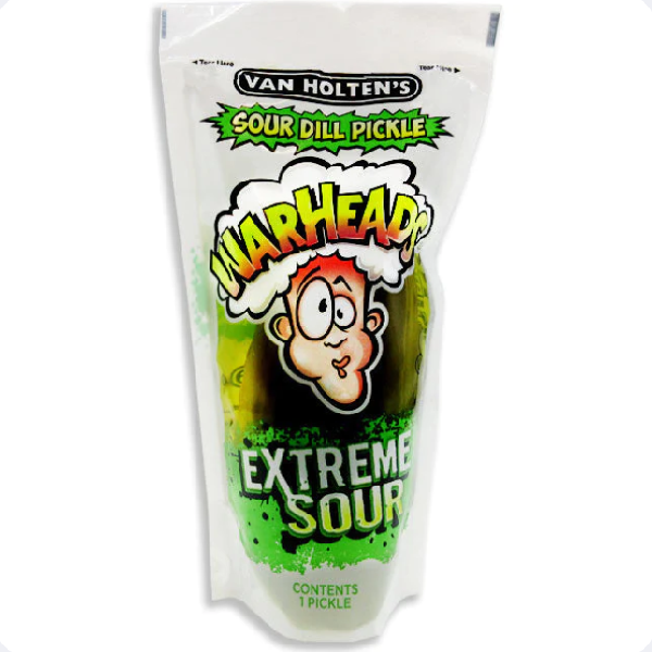 Van Holten's Jumbo Pickle Warheads Sour Dill 5oz, Canadian Online Candy and Stuffed Animal Shop, SooSweet Shop DBA Sweet Factory