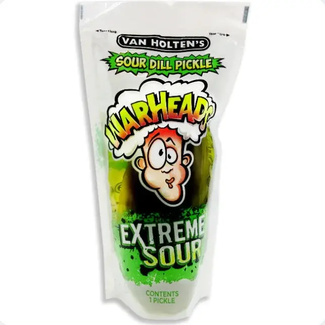 Van Holten's Jumbo Pickle Warheads Sour Dill 5oz,SooSweetShop.ca