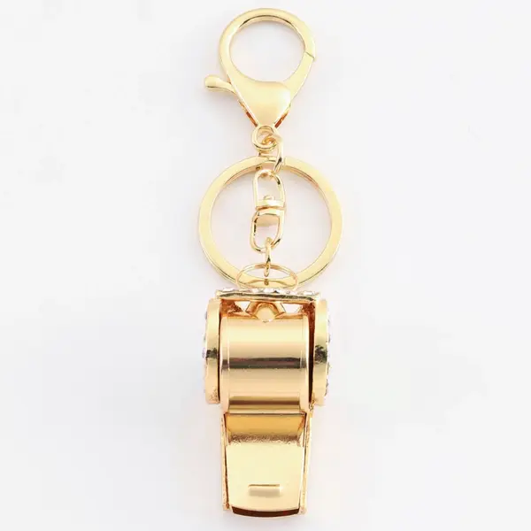 Exquisite rhinestone metal double-layer whistle keychain, Canadian Online Candy and Stuffed Animal Shop, SooSweet Shop DBA Sweet Factory